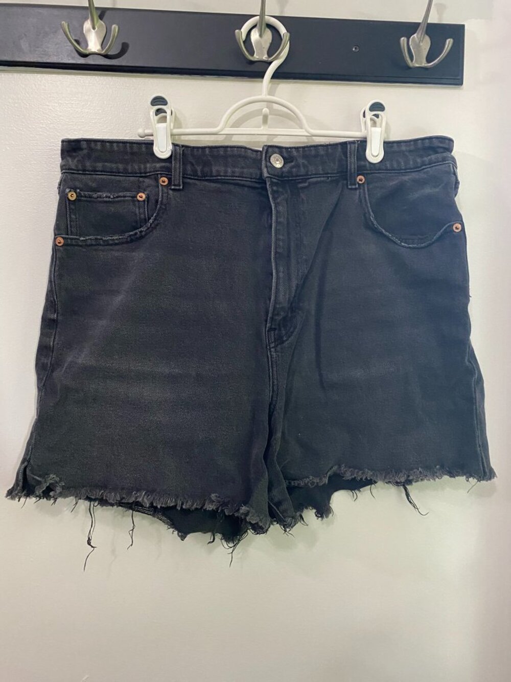 American Eagle Outfitters Black Stretch Jean Shorts